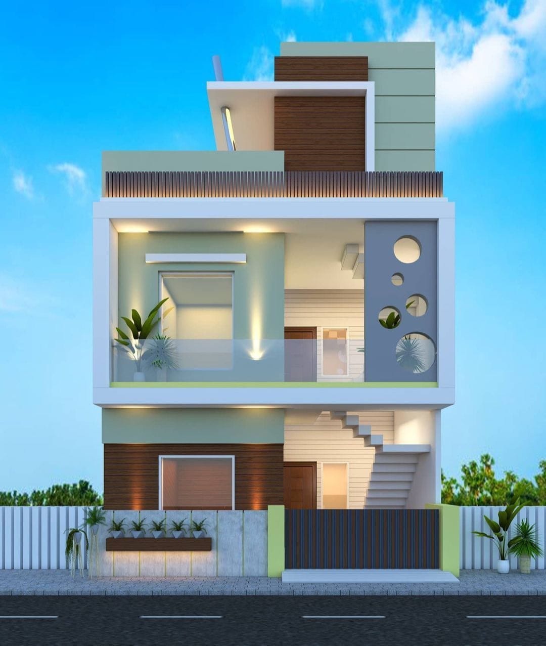 Modern Building Elevation Design